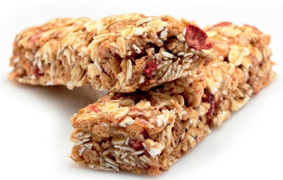 close-up of food bars at 'M. Kosmidis'